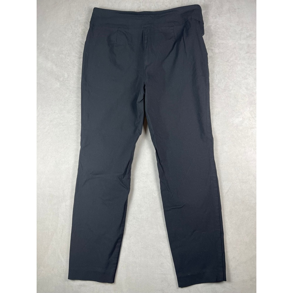 The Pioneer Woman Womens Large Black Pull On Straight Leg Trousers 152S5372PW